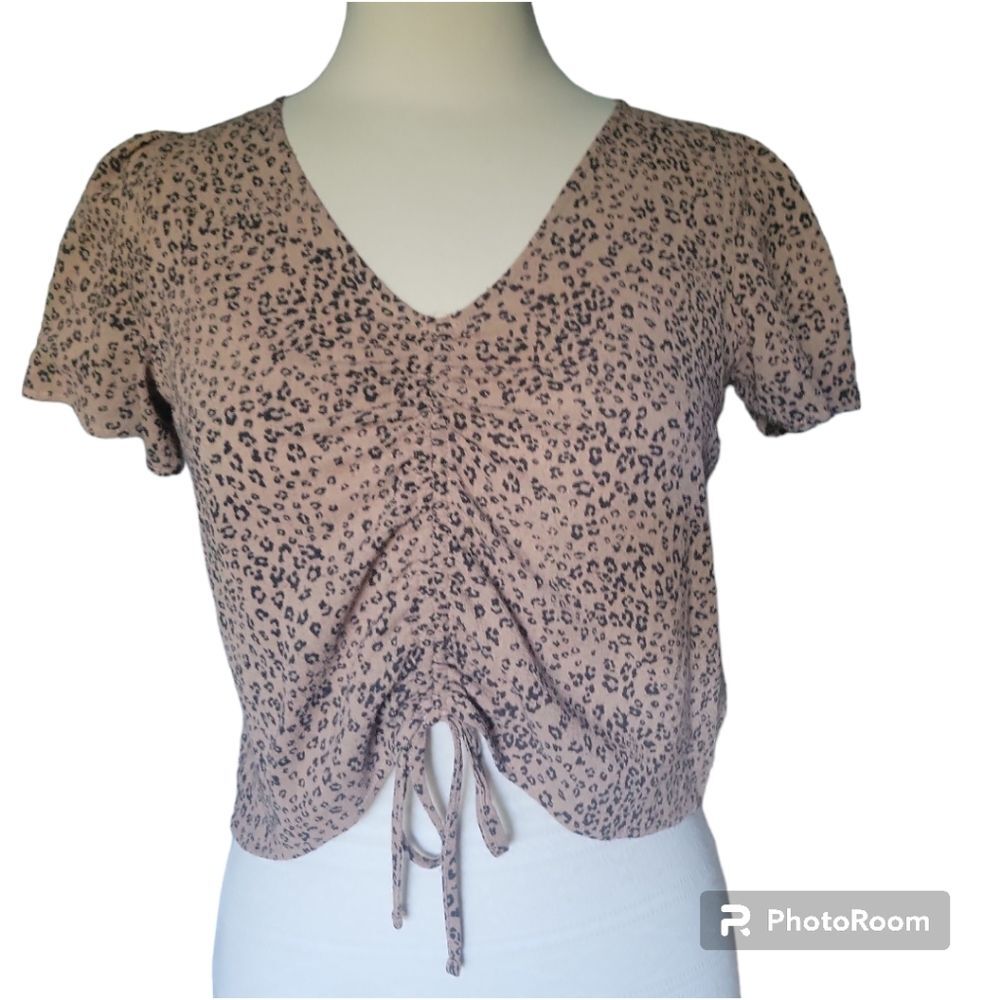HIPPIE ROSE Animal Print Top - M - Picture 2 of 8